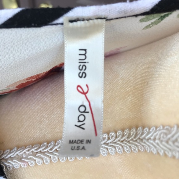 Miss 2 Day Floral Stripe Print Kimono - Picture 4 of 8